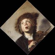 Frans Hals a boy with a violin oil painting